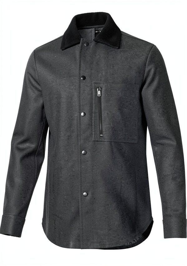 Rock Creek Herren Hemd Übergangsjacke Teddyfellkragen-1