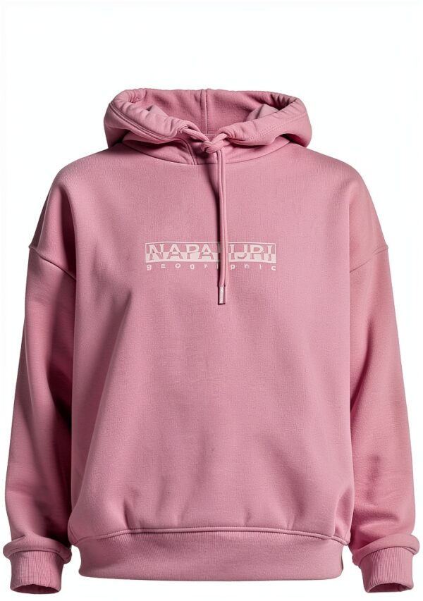 Kapuzenpullover Damen Baumwolle Casual Schnürung Schwarz-1