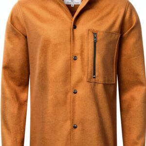 Rock Creek Herren Hemd Übergangsjacke Teddyfellkragen-0