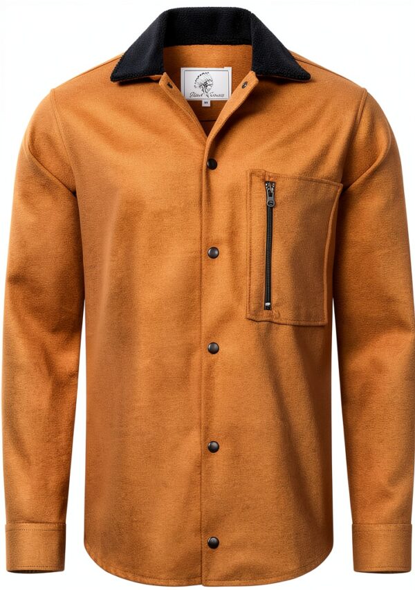 Rock Creek Herren Hemd Übergangsjacke Teddyfellkragen-0