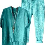 Onsoyours Damen Trainingsanzug Casual Zweiteiler Bequem-0