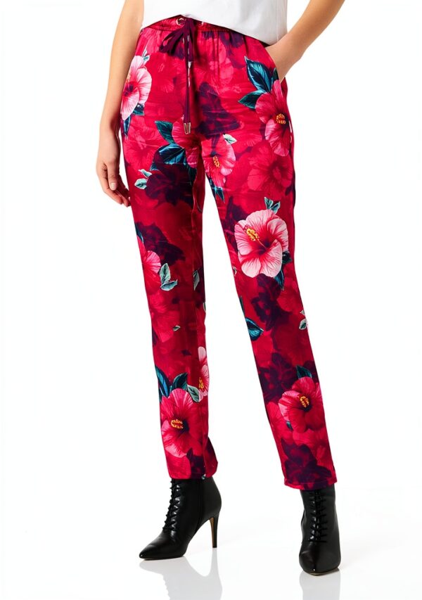 Pinko Damen Hose fuchsia Rosa modisch bequem-0