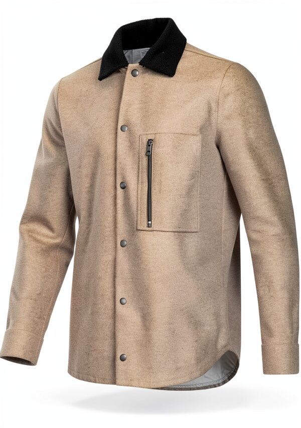 Rock Creek Herren Hemd Übergangsjacke Teddyfellkragen-1