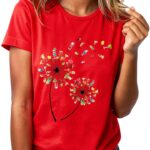 damEN Leinenbluse Damen V‑Ausschnitt Leinen-0