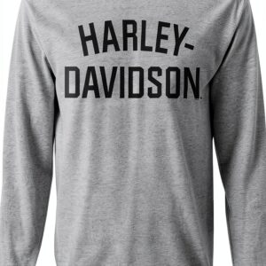 Harley‑Davidson Herren T‑Shirt aus Baumwolle Grau-0