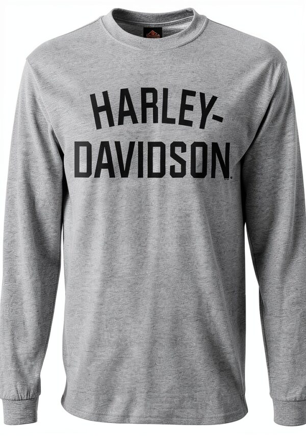 Harley‑Davidson Herren T‑Shirt aus Baumwolle Grau-0