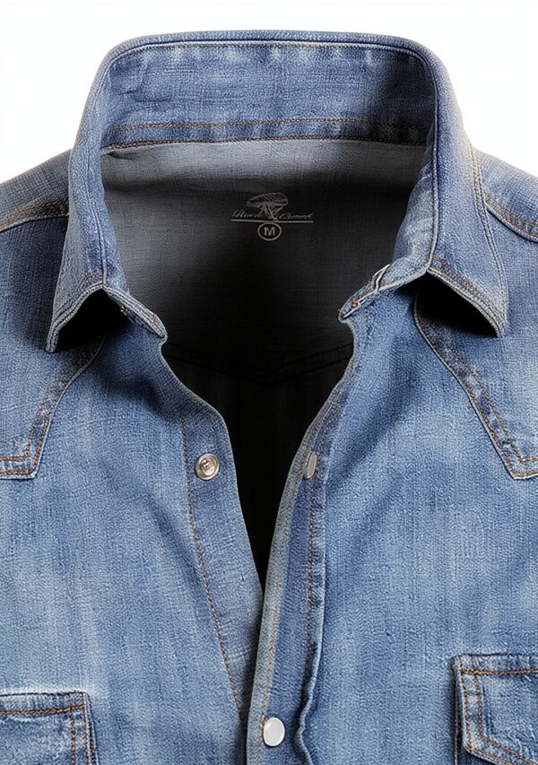 Rock Creek Herren Jeanshemd Baumwolle Regular Fit-3