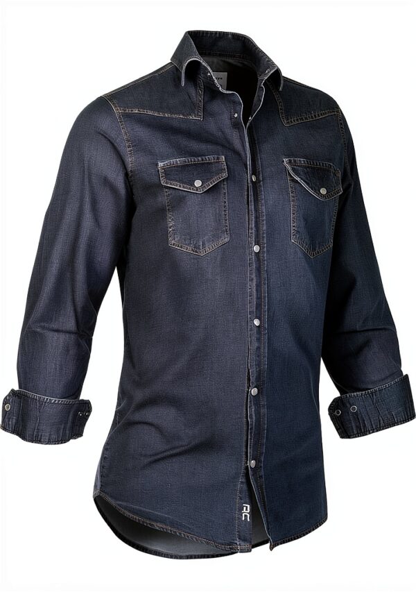 Rock Creek Herren Jeanshemd Baumwolle Regular Fit-1