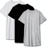 Männer T-Shirt Dreierpack Build Your Brand – langer Schnitt, 3 Farben-0