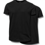 Männer T-Shirt Dreierpack Build Your Brand – langer Schnitt, 3 Farben-0