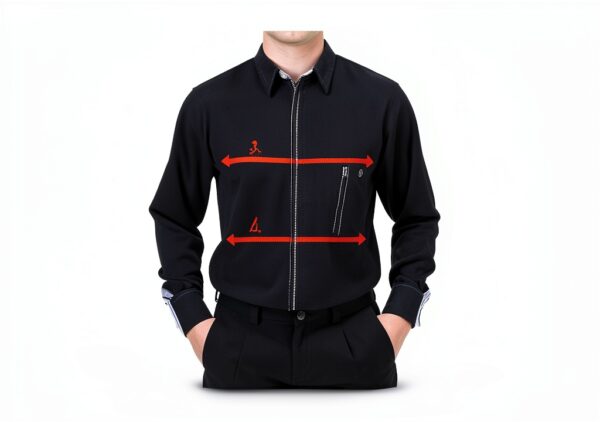 H.K.Mandel Herrenhemd schwarz Retro atmungsaktiver Stoff Regular Fit-5