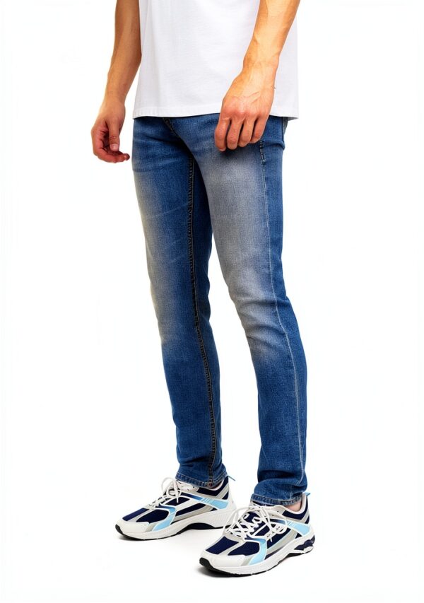 Jack and Jones Skinny Jeans Herren Niedrige Taille Schwarz Denim-3