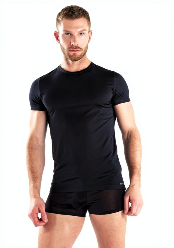 Amazon T-Shirt Schwarz M – Rundhalsausschnitt – Komfort für Herren-1