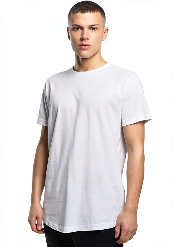 Männer T-Shirt Dreierpack Build Your Brand – langer Schnitt, 3 Farben-3