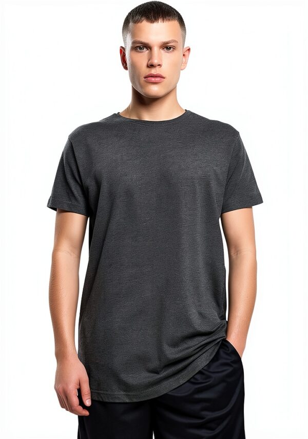 Build Your Brand Herren T-Shirt Dreierpack BY028A langer Schnitt-3