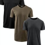 Build Your Brand Herren T-Shirt Dreierpack BY028A langer Schnitt-0
