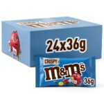 M&M's Crispy Schokolade 24x36g Packung mit 4 knusprige Reis Kerne-0