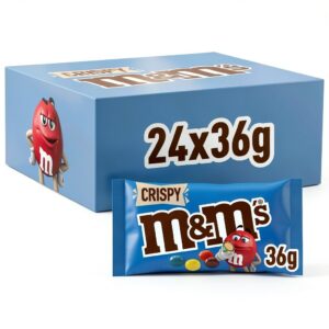 M&M's Crispy Schokolade 24x36g Packung mit 4 knusprige Reis Kerne-0