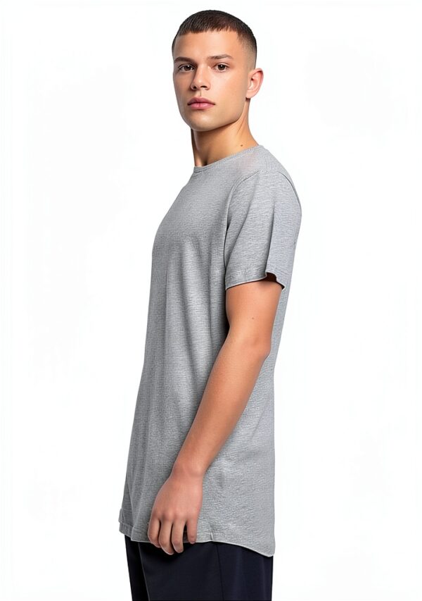 Männer T-Shirt Dreierpack Build Your Brand – langer Schnitt, 3 Farben-6