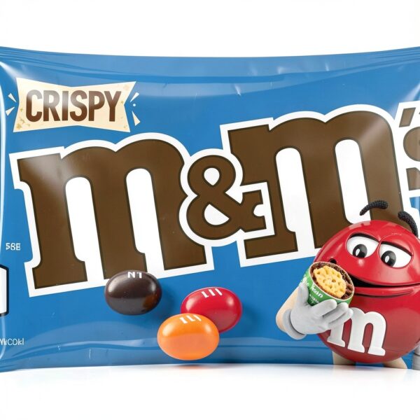M&M's Crispy Schokolade 24x36g Packung mit 4 knusprige Reis Kerne-3
