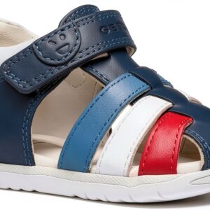 Geox Baby-Jungen B Macchia Boy Sandal Avio White Größe 24 EU-0