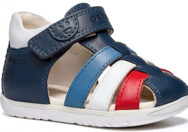 Geox Baby-Jungen B Macchia Boy Sandal Avio White Größe 24 EU-0