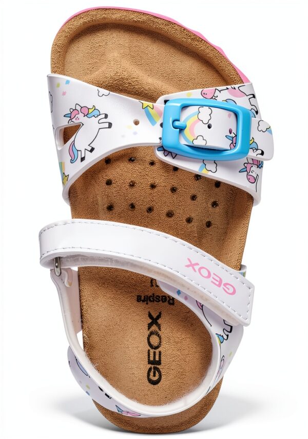 Geox Mädchen B Sandal Chalki Weiß 25 EU Atmungsaktive Sandale-3