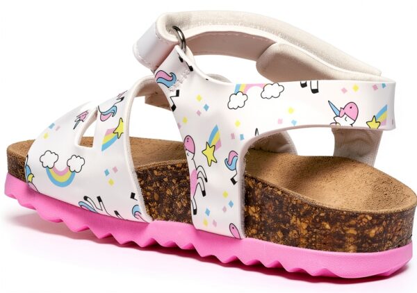 Geox Mädchen B Sandal Chalki Weiß 25 EU Atmungsaktive Sandale-4